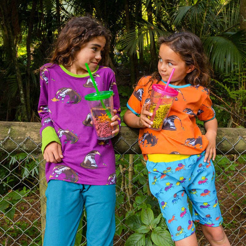 Coddi &amp; Womple Annie Anteater Long Sleeve Top - Acai Berry Purple