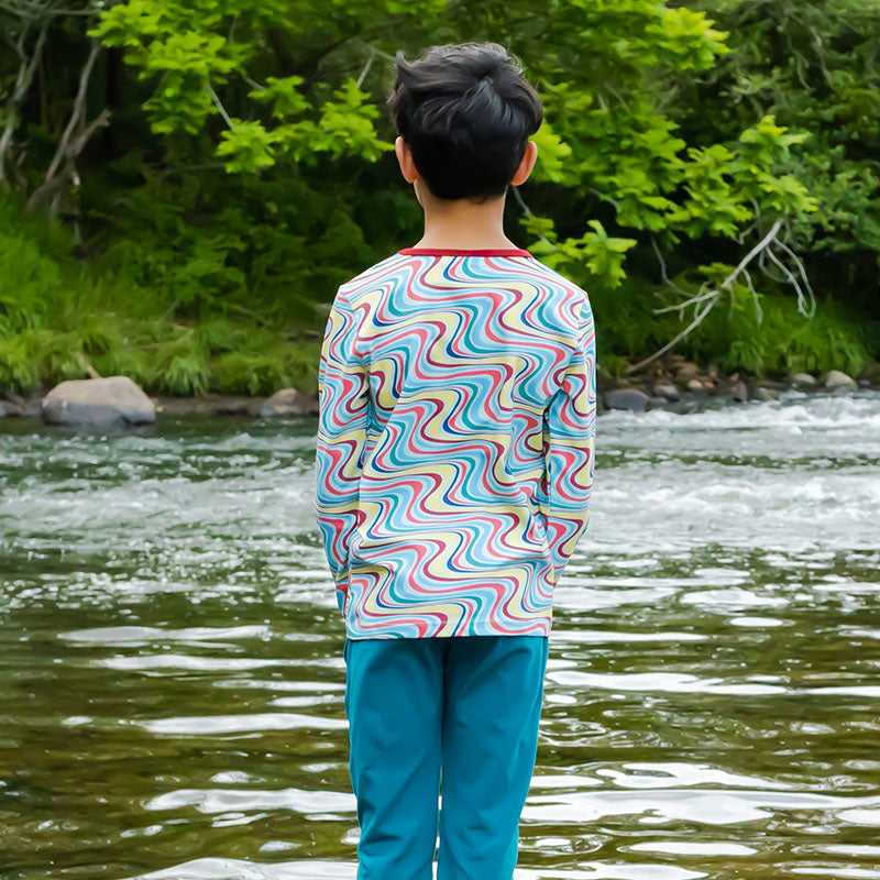 Coddi &amp; Womple Rainbow River Long Sleeve Top (Last one! 3y)