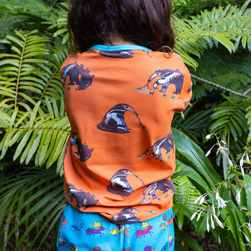 Coddi &amp; Womple Annie Anteater T-Shirt - Rust Orange