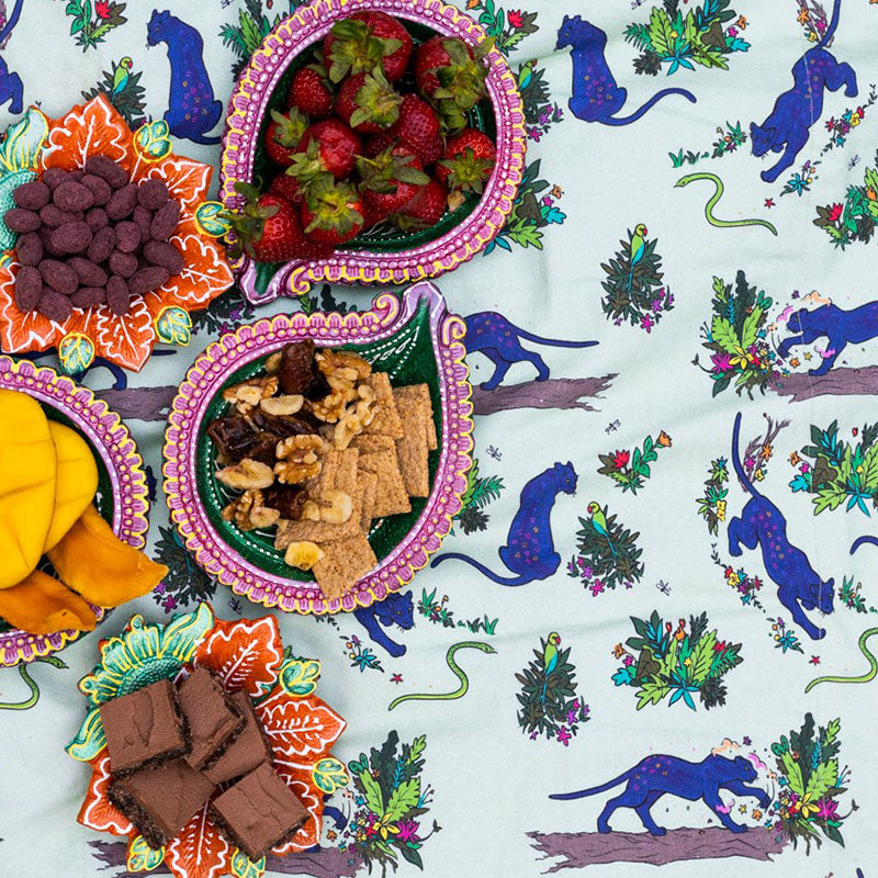 Coddi &amp; Womple Divya the Panther Picnic Blanket - Paradise Green - FINAL SALE