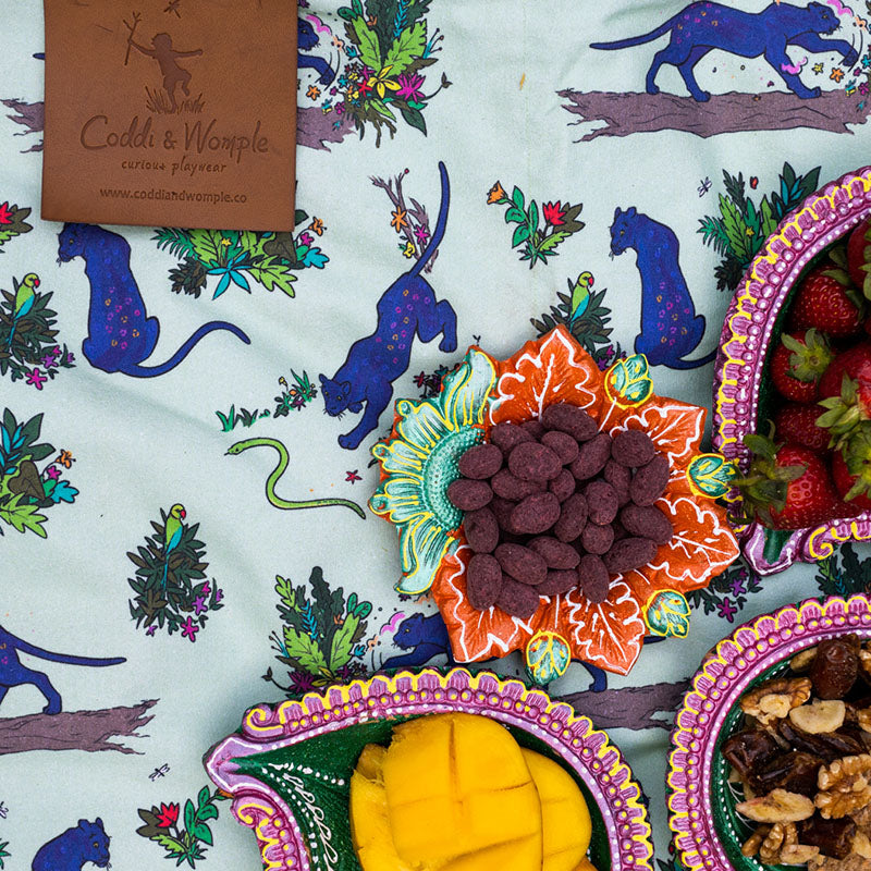 Coddi &amp; Womple Divya the Panther Picnic Blanket - Paradise Green - FINAL SALE