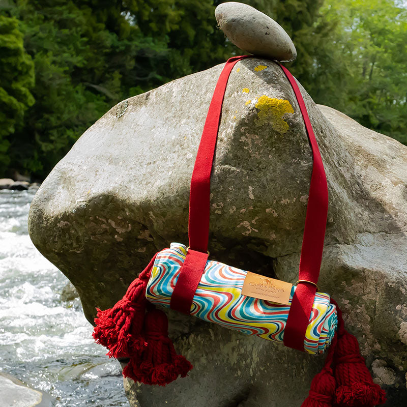Coddi &amp; Womple Rainbow River Picnic Blanket - Vintage Surf - FINAL SALE