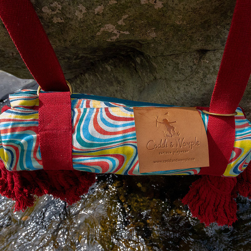 Coddi &amp; Womple Rainbow River Picnic Blanket - Vintage Surf - FINAL SALE