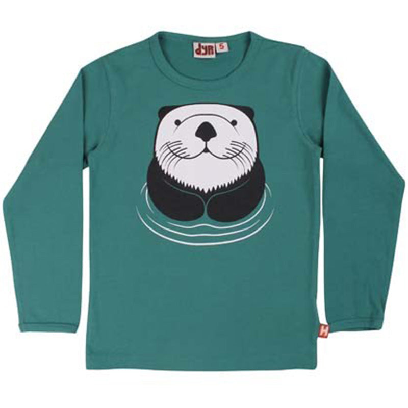 -10% off- DYR Cph by Danefae Kids Otter Top - Teal (Only 2 left! 2y, 5y)