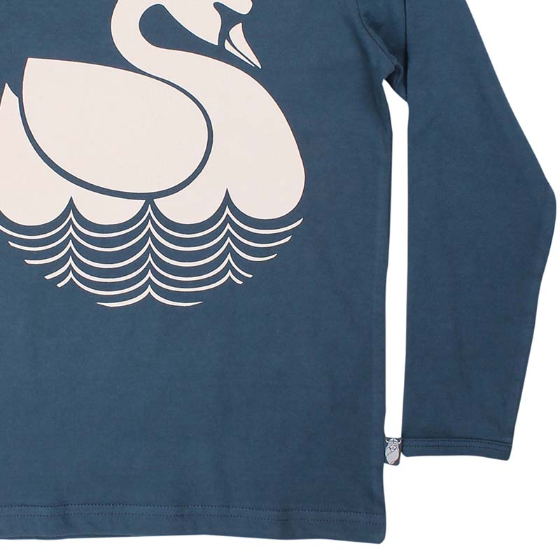 Danefae Kids Swan Top - Dusty Navy Blue - Long Sleeve (Only 2 left! 4y, 5y)