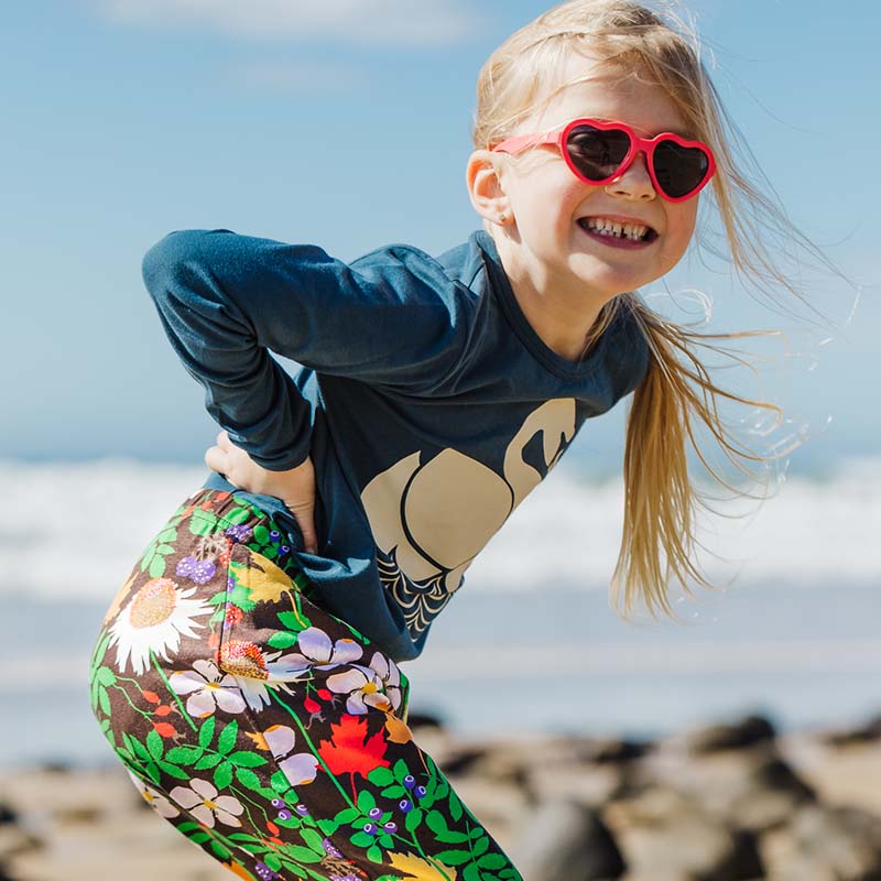 Danefae Kids Swan Top - Dusty Navy Blue - Long Sleeve (Only 2 left! 4y, 5y)