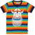 Danefae Organic Erik the Viking Rainbow T-Shirt - Spectrum