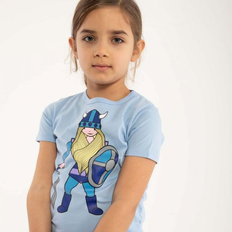 Danefae Freja the Viking T-Shirt - Pastel Blue