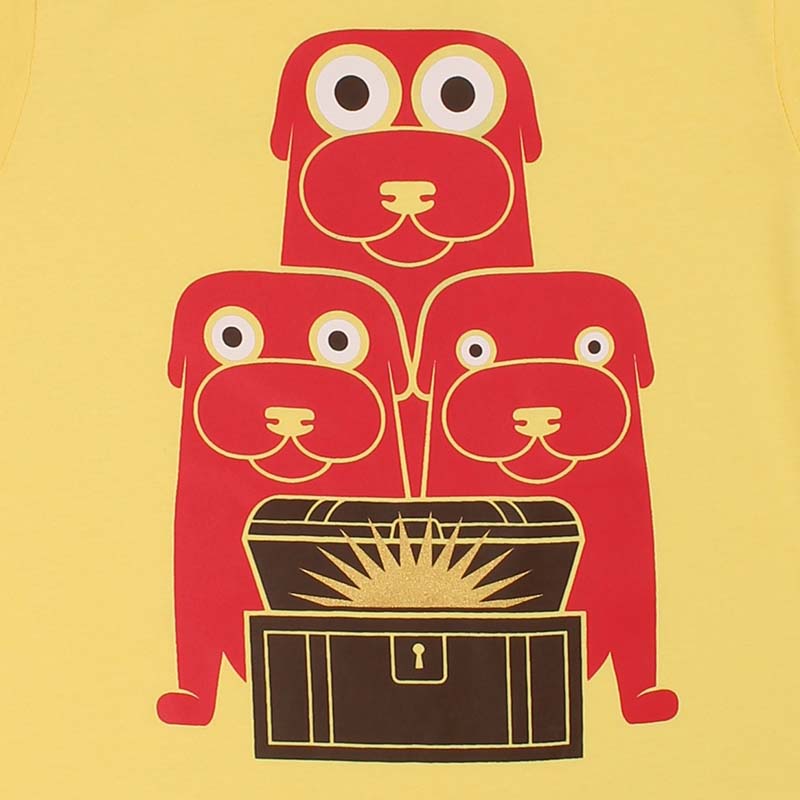 -30% off- Danefae The Tinderbox Dogs Kids T-Shirt - Lemonade Yellow