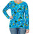 -40% off- DUNS Sweden Adult Mother Earth Velour Top - Blue Atoll - Long Sleeve