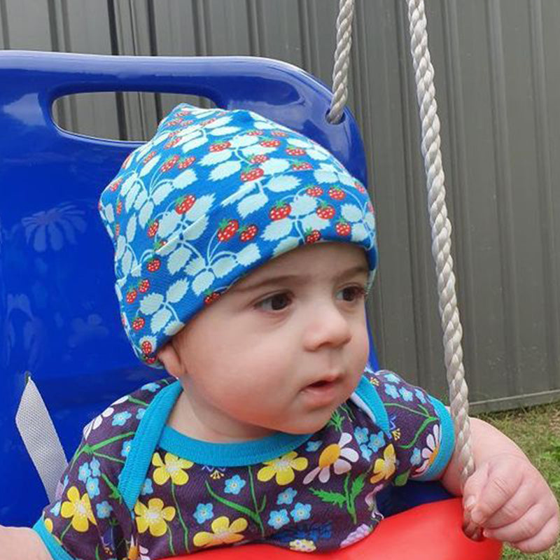 DUNS Sweden Strawberry Beanie Hat - Blue