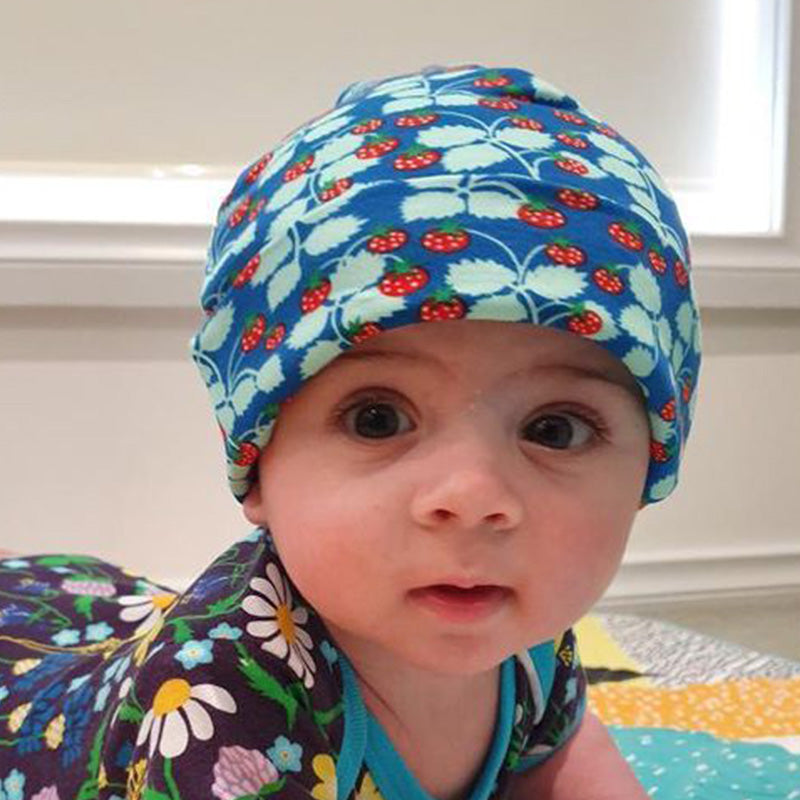 DUNS Sweden Strawberry Beanie Hat - Blue