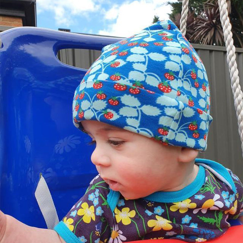 DUNS Sweden Strawberry Beanie Hat - Blue