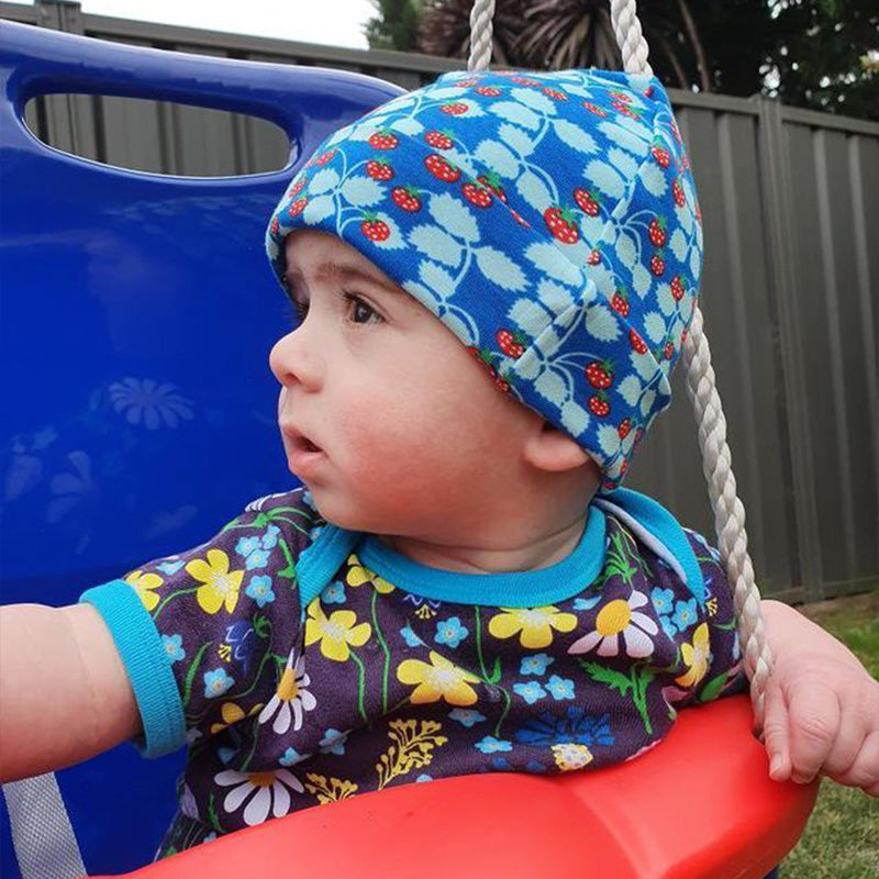 DUNS Sweden Strawberry Beanie Hat - Blue