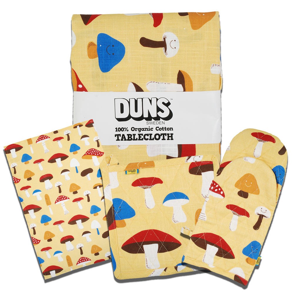 DUNS Sweden Mushroom Tea Towel - Yellow