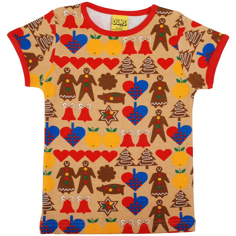 -30% off- DUNS Sweden Kids Gingerbread T-shirt - Brown (3-12m, 12-14y/XS)