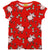 DUNS Sweden Kids Pig T-shirt - Poppy Red