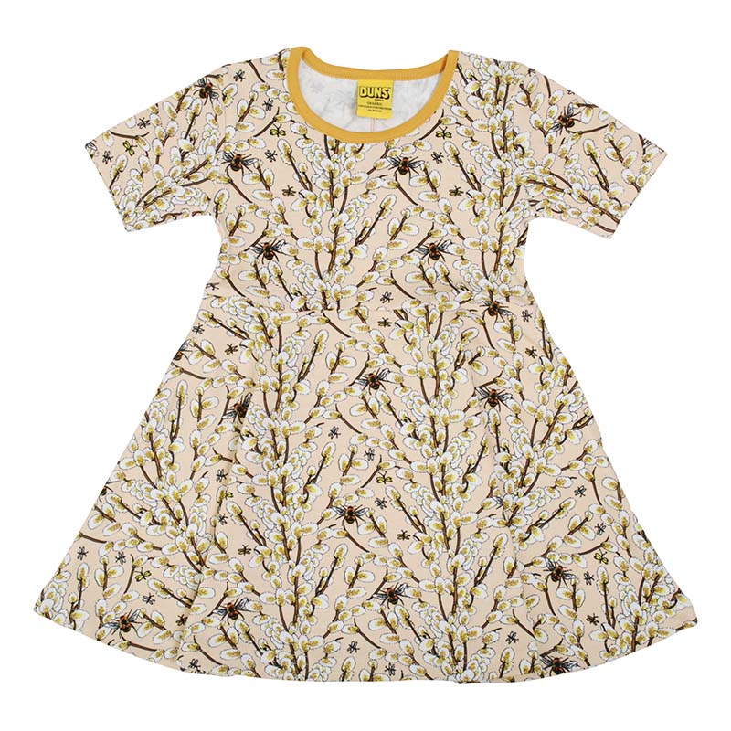 -25% off- DUNS Sweden Willow Skater Dress - Short Sleeve - Sun Kiss Cream (Generous sizing) Only 2 left! 4-5 & 9-10y