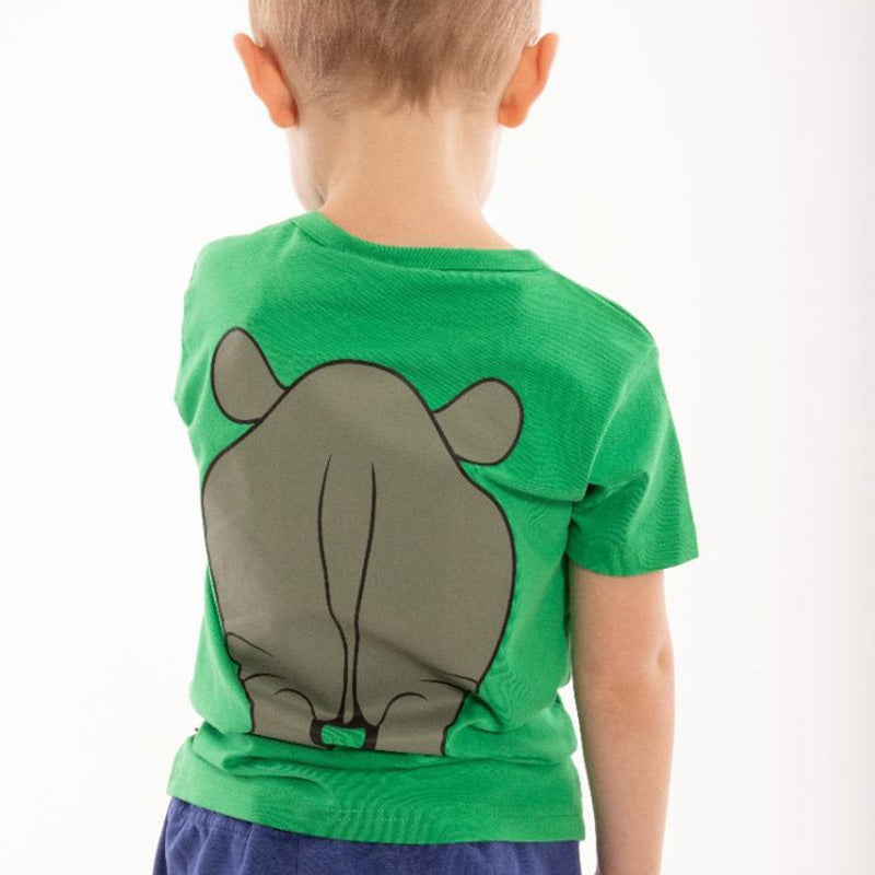 -15% off- DYR Cph by Danefae Kids Rhinoceros T-Shirt - Green