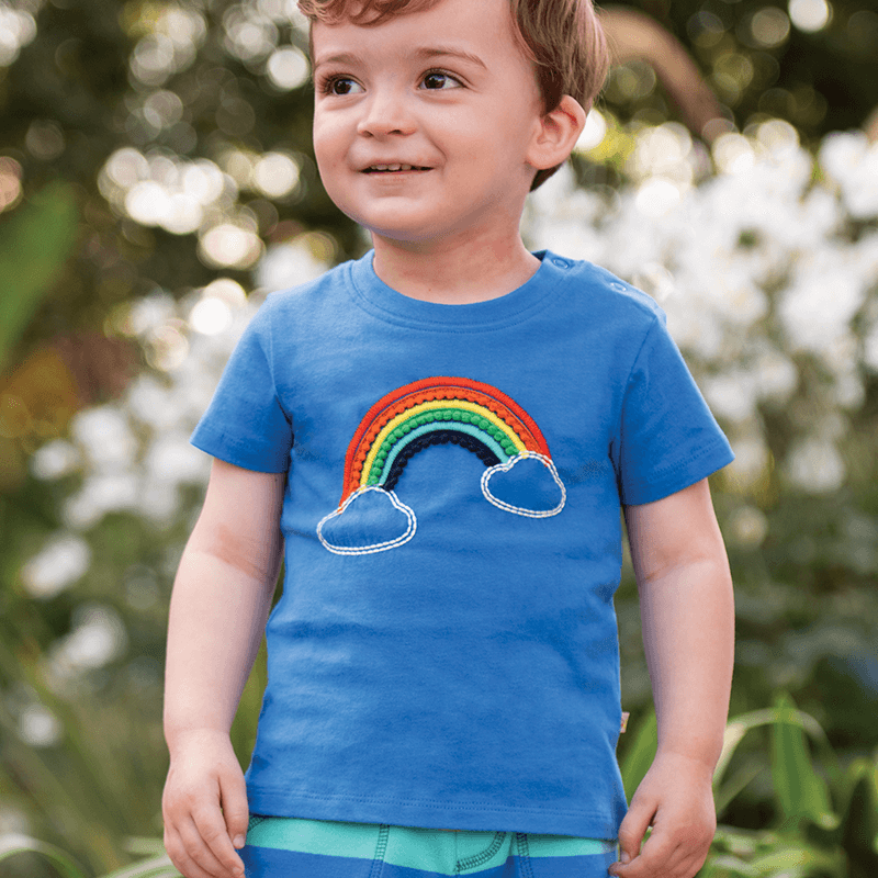 Frugi Avery Rainbow Applique T-shirt