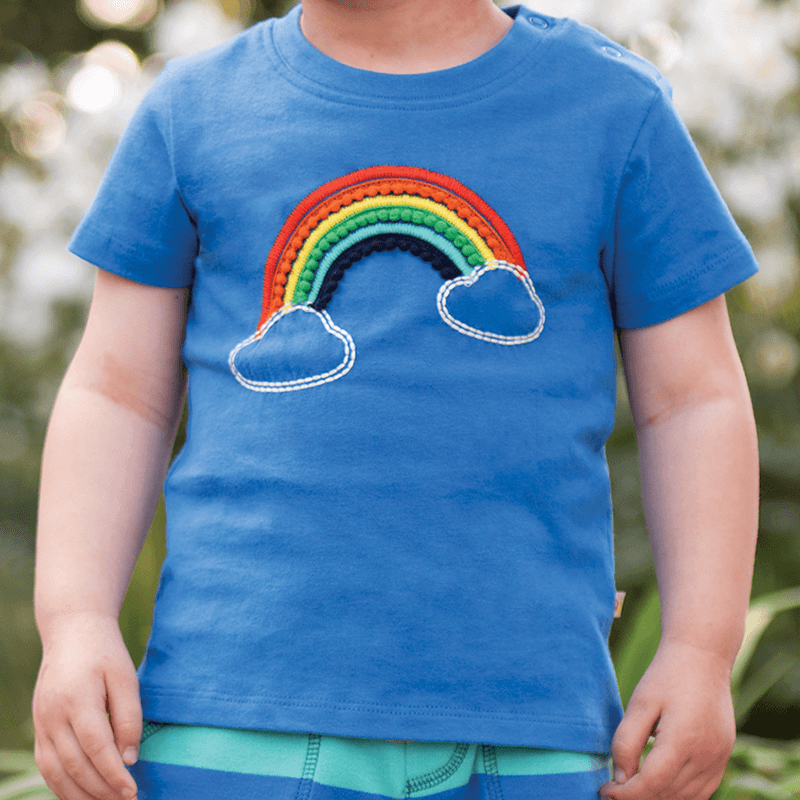 Frugi Avery Rainbow Applique T-shirt