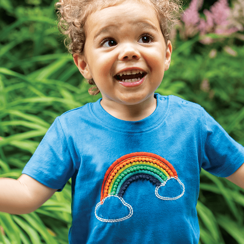 Frugi Avery Rainbow Applique T-shirt