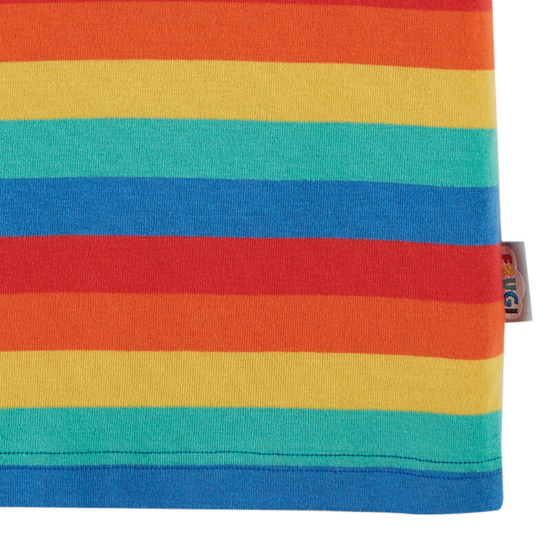 Frugi Favourite T-shirt - Rainbow Stripe