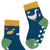 -40% off- Frugi Baby/Toddler Grippy Socks - 2 Pack - Fjord Green/Geese (Last one! 0-6m)
