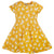 -25% off- Frugi Spring Skater Hop Along Dress - Short Sleeve - Bumblebee Yellow (Last one! 3-4y)