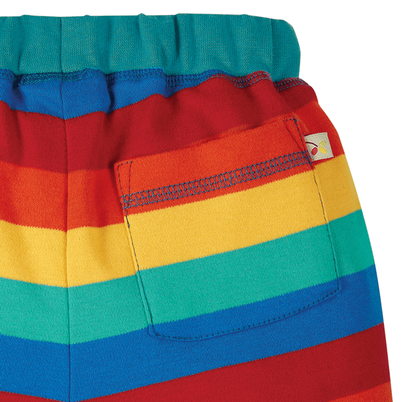 Frugi Little Stripy Shorts - Rainbow Stripe