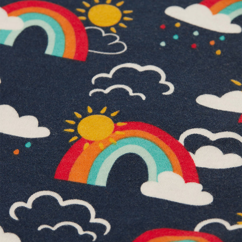 Frugi Parsnip Pants 2-Pack - Rainbow Skies/Indigo closeup