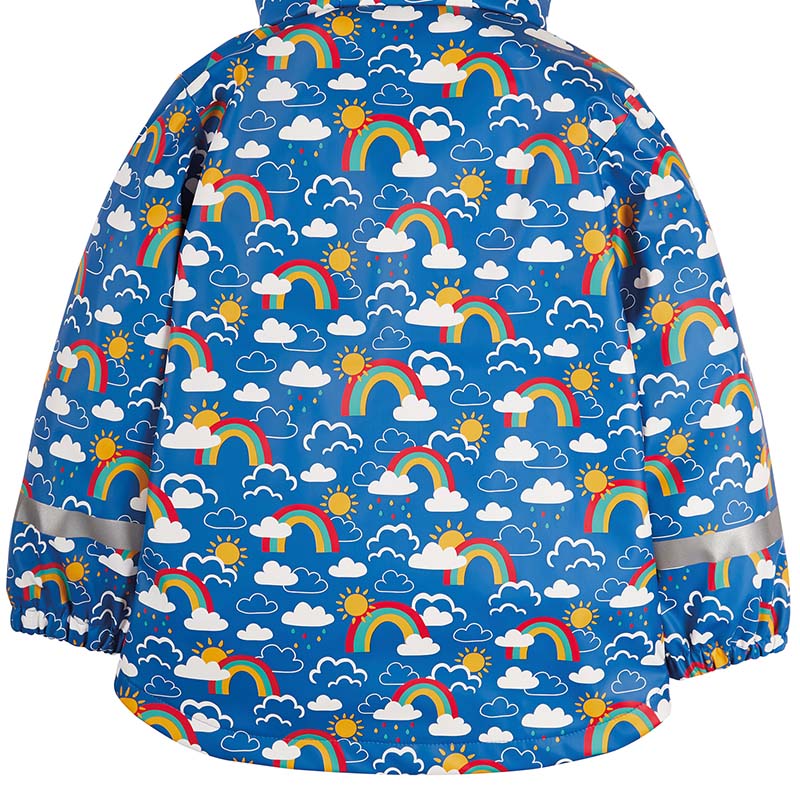 Frugi Puddle Buster Coat - Rainbow Skies