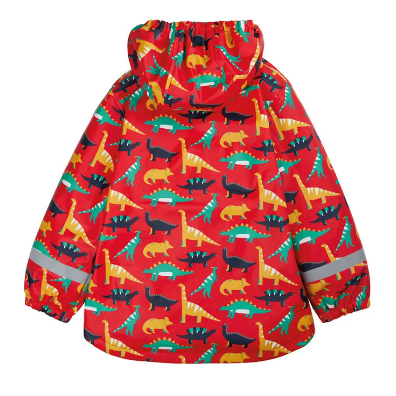 Frugi Puddle Buster Coat - Red Jurassic Coast (Only 2 left! 2-3 &amp; 3-4y)