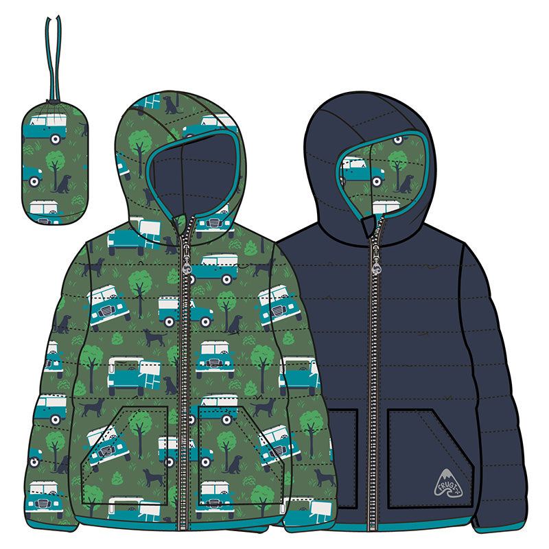 Frugi Reversible Toasty Trail Jacket - Off Roading
