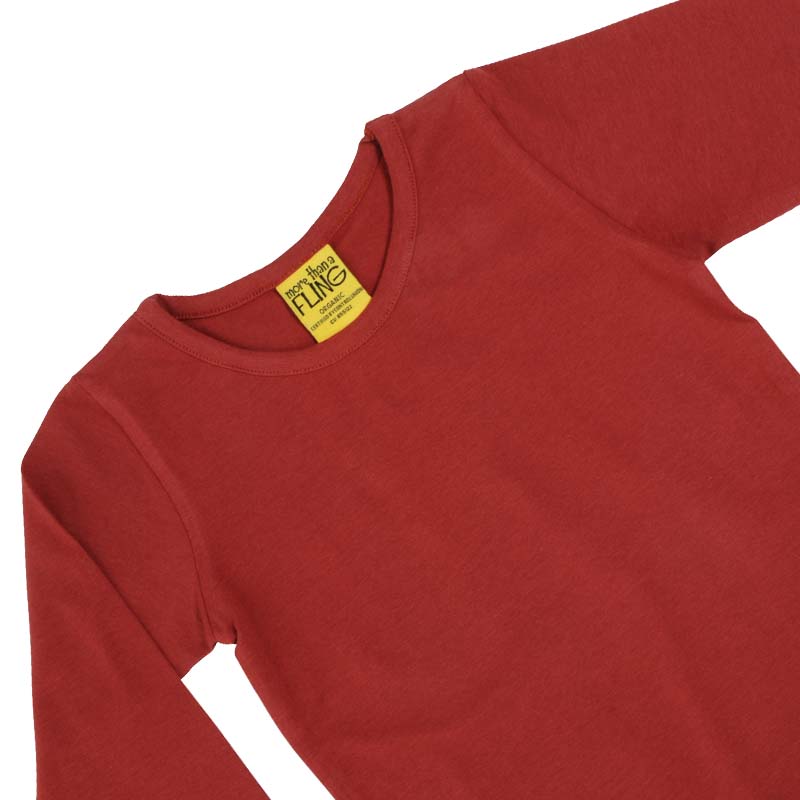 More Than A Fling by DUNS Kids Top - Brick Red