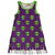 Moromini Green Friends Kids Fringed Tank Dress