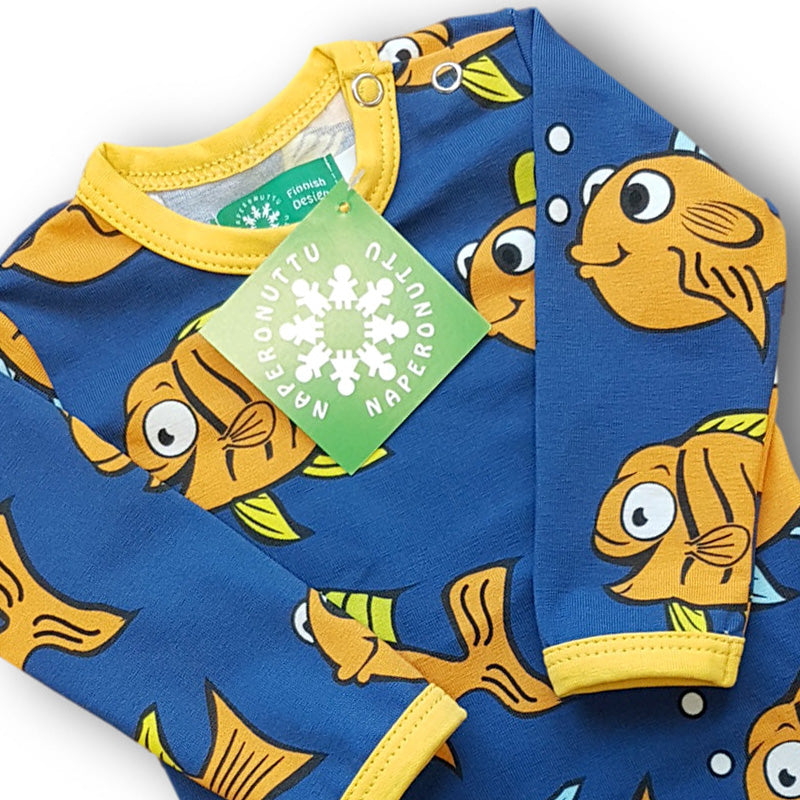 Naperonuttu Fish Bodysuit - Long Sleeve (Last one! 0-2m)