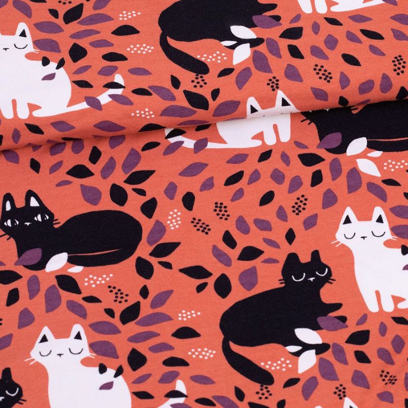 PaaPii Hide and Seek Cats Top - Rust