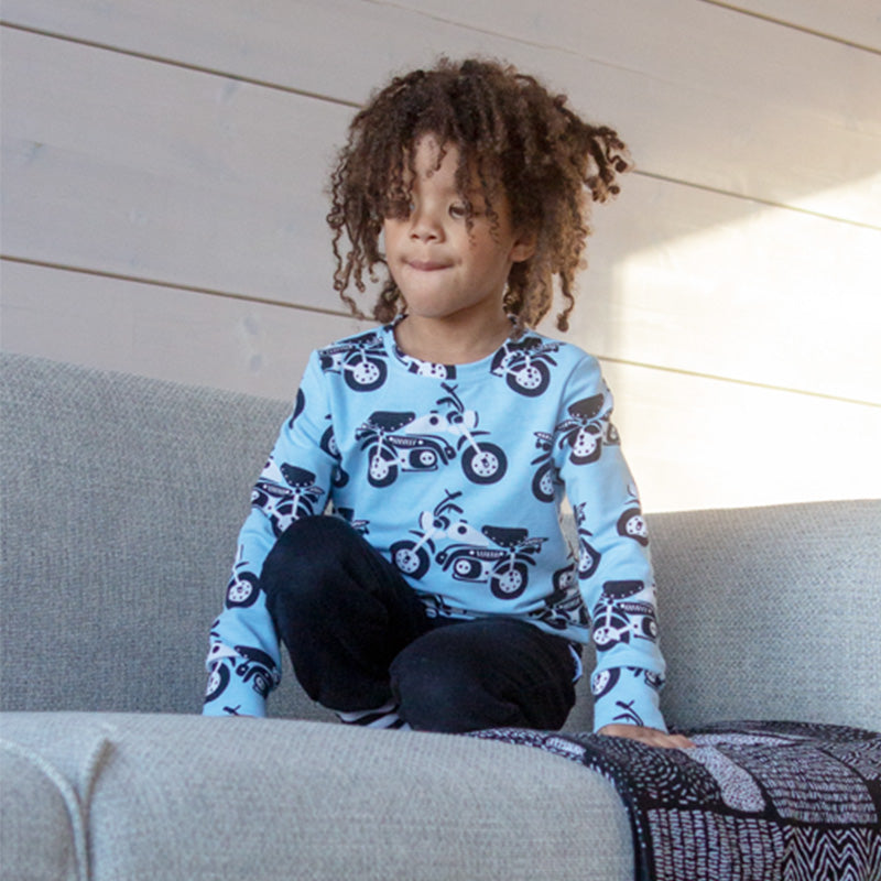 PaaPii Moped Sweatshirt - Light Blue