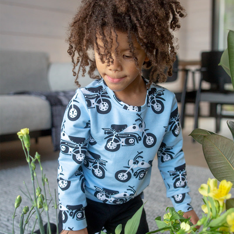 PaaPii Moped Sweatshirt - Light Blue