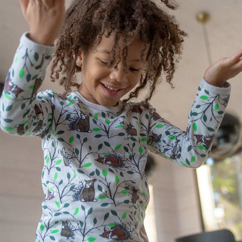 PaaPii Morning Top - Sand/Green