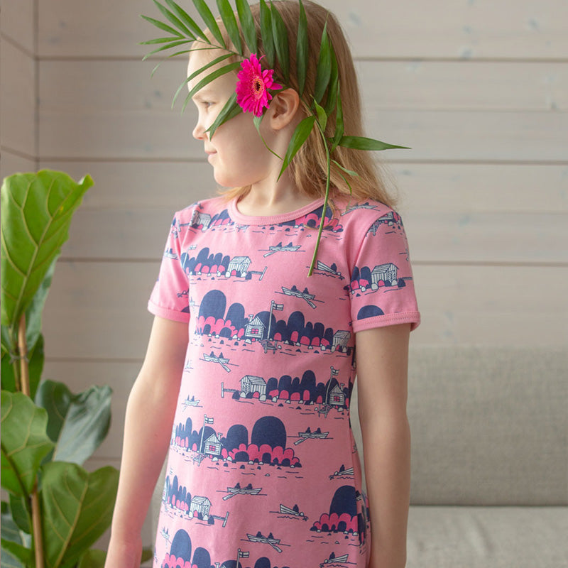 PaaPii Archipelago Tunic - Light Pink - Short Sleeve