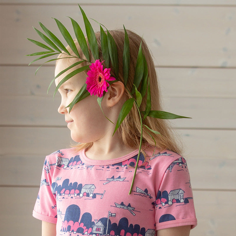 PaaPii Archipelago Tunic - Light Pink - Short Sleeve