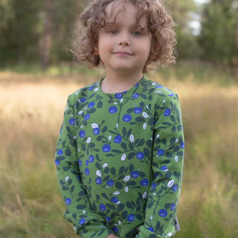 PaaPii Blueberries Sweatshirt - Forest Green