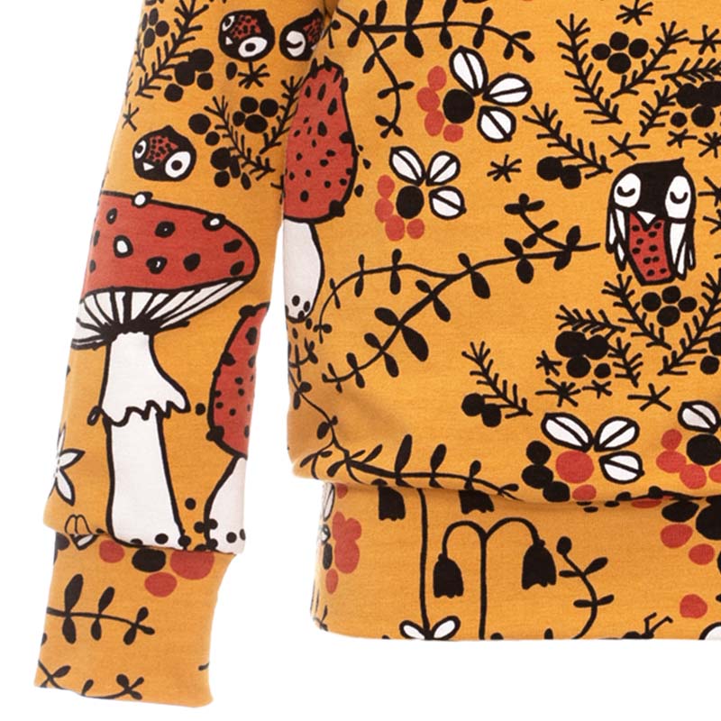 PaaPii Owl Mosspath Sweatshirt - Ochre