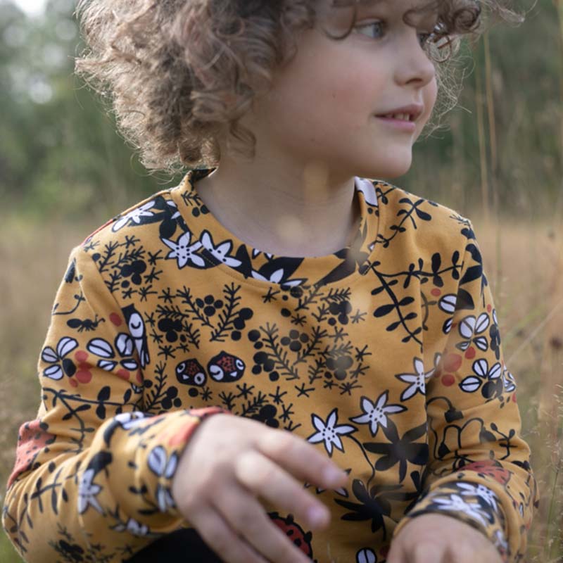 PaaPii Owl Mosspath Sweatshirt - Ochre