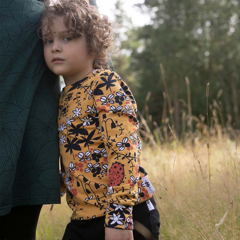 PaaPii Owl Mosspath Sweatshirt - Ochre