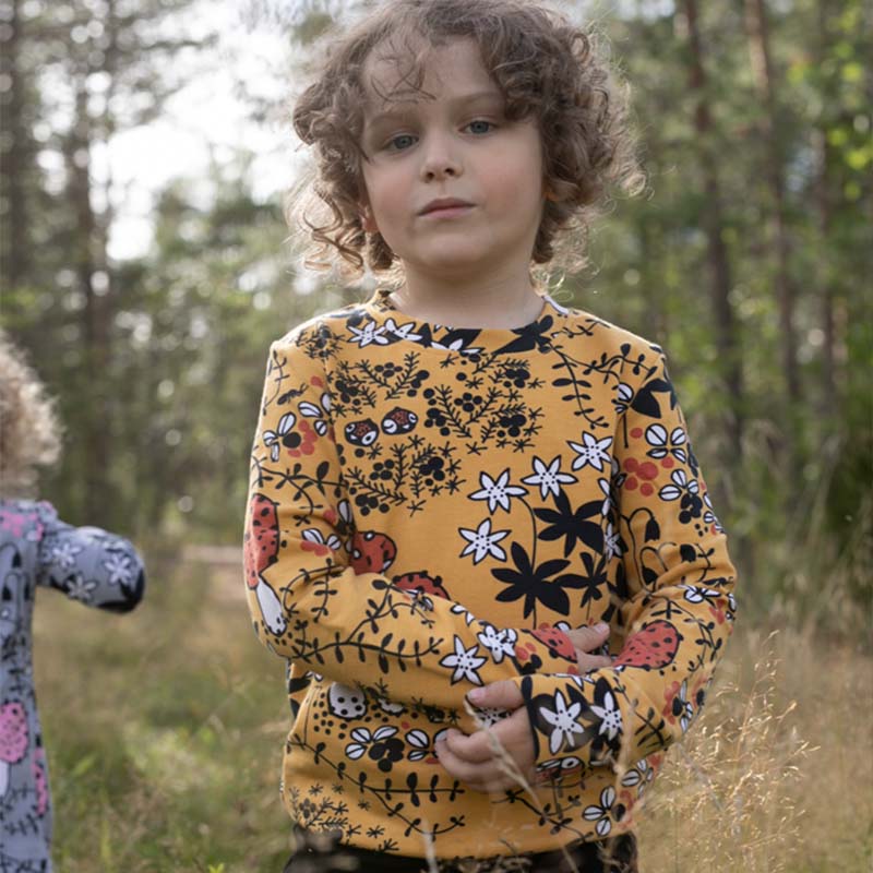 PaaPii Owl Mosspath Sweatshirt - Ochre