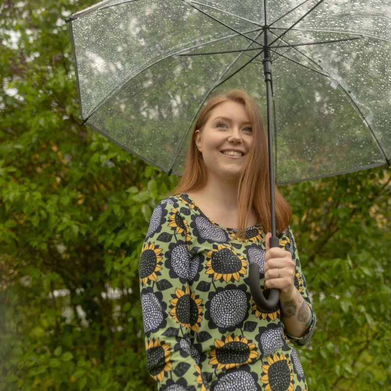 PaaPii Ladies Usva Sunflower Top - Light Green/Ochre