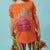 Raspberry Republic Kids Beetroot Patch T-Shirt - Orange